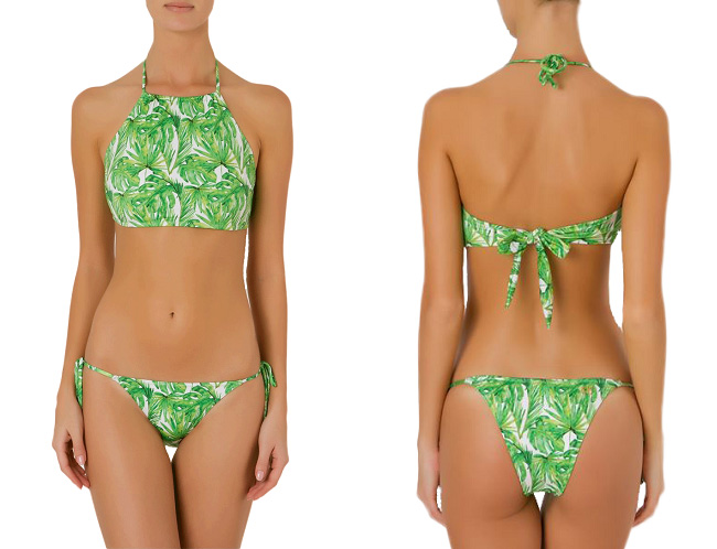 Brigitte Abstract Print Bikini Set