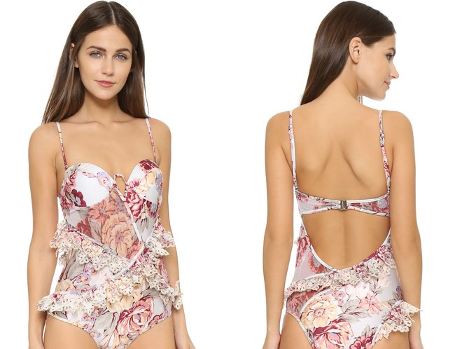 Zimmermann Epoque Curved One Piece Swimsuit