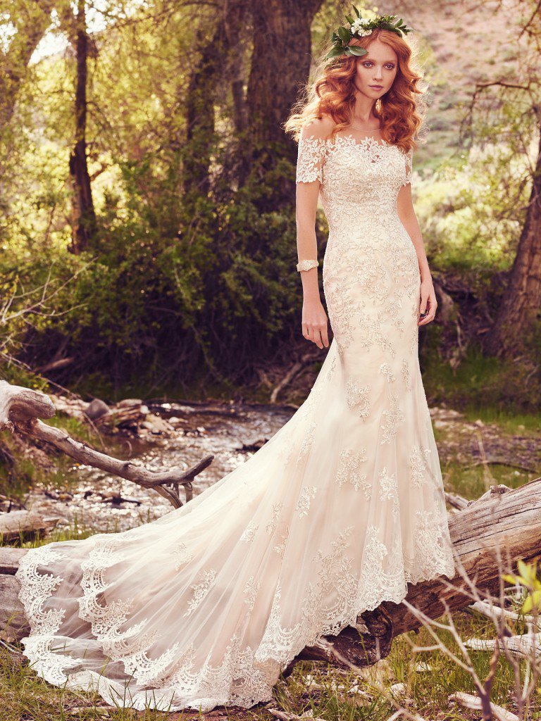 Romantic Lace Beach Wedding Dresses By Maggie Sottero