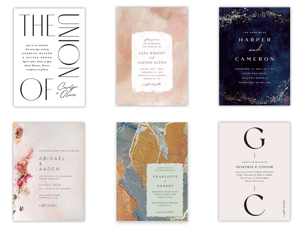 BHLDN x Minted Collaborated And Created The Most Beautiful Wedding Invites Celebrity Style